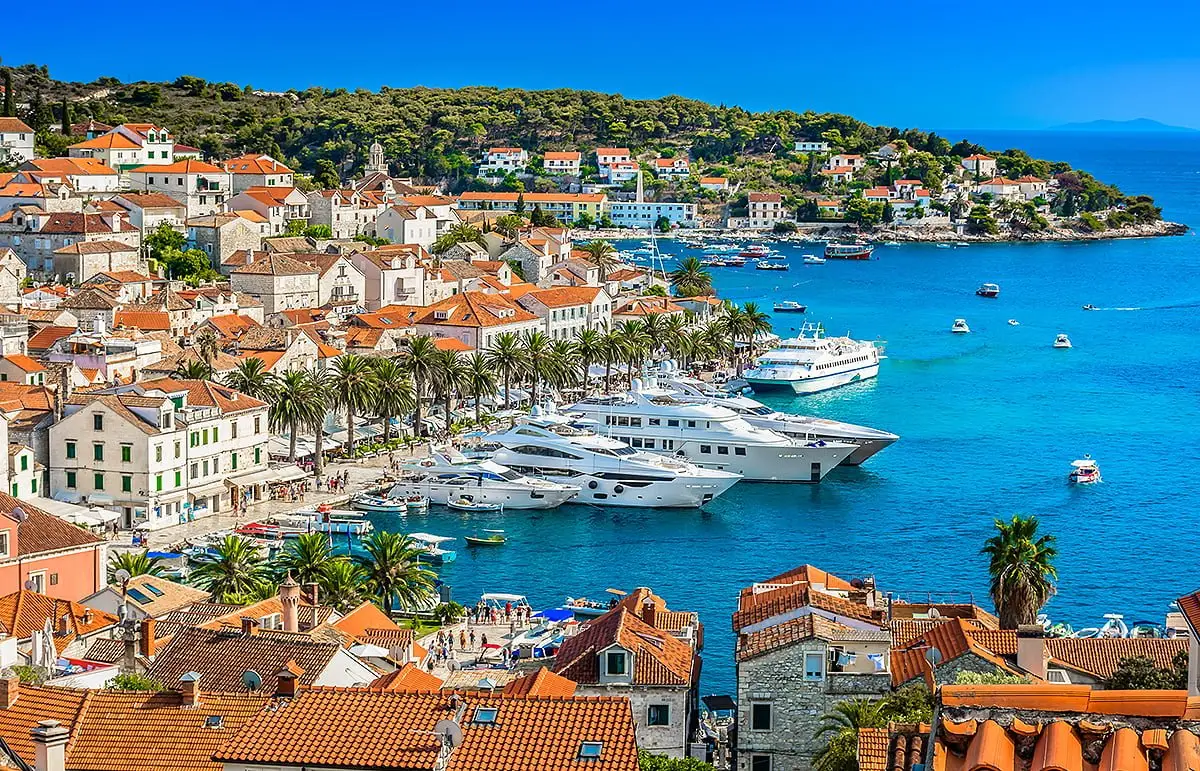 Hvar town in Southern Croatia